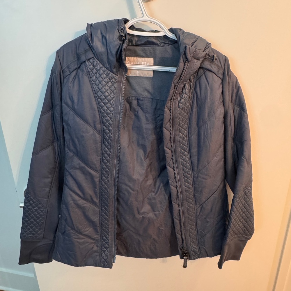 Athleta Quilted Jacket in Slate Gray